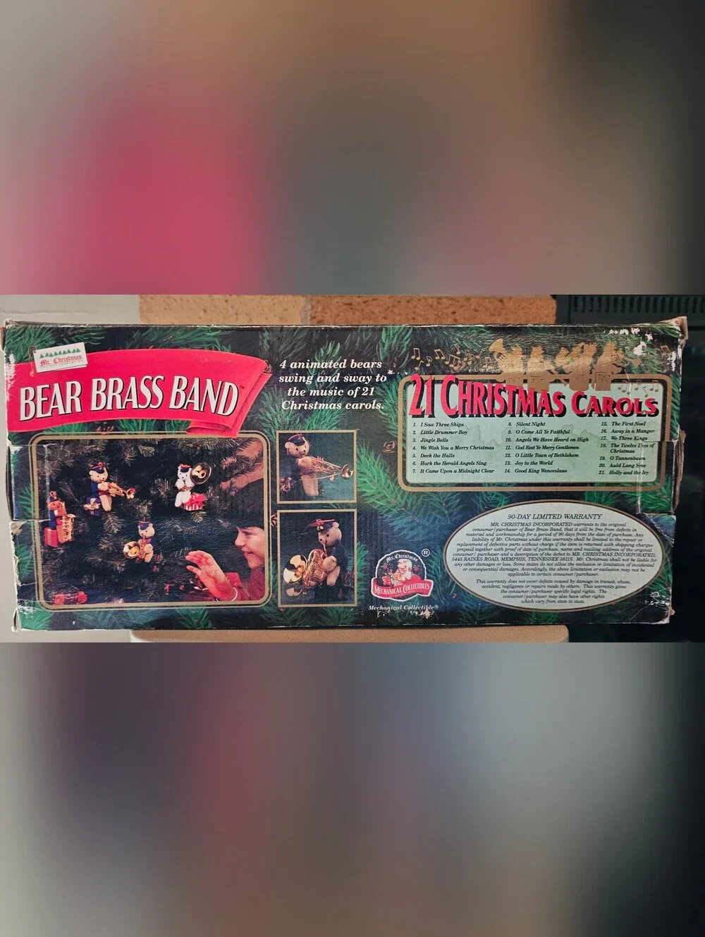 Mr. Christmas Bear Brass Band Musical & Animated Christmas Toy Set